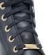 Ghete Moto Dama Lady Smoke WP Black 25