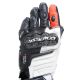 Manusi Moto Piele Dama Carbon 4 Long Black/White/Fluo-Red 23