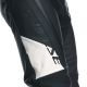 Pantaloni Moto Piele Delta 4 Black/White 25
