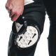 Pantaloni Moto Piele Delta 4 Black/White 25