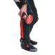 Pantaloni Moto Piele Super Speed Perf. Black/White/Red/Fluo 25