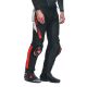 Pantaloni Moto Piele Super Speed Perf. Black/White/Red/Fluo 25