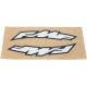 Stickere Moto Aripa S Negru/Alb 2021