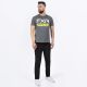 Tricou Moto MX/Enduro Race Division Premium Charcoal Heather/Hi-Vis 24