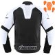 Geaca Moto Piele Contra2 Perforata White