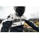 Geaca Moto Piele Contra2 Perforata White