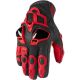 Manusi Moto Piele Hypersport Black 2021 Short Red 2021