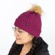 Caciula Chevron Pom Raspberry Radiance 24