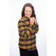 Camasa Dama Clouds Rest Fleece Lined Flannel Golden Brown Dress Blues 24