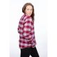 Camasa Dama Clouds Rest Fleece Lined Flannel Lavender Heist Cabernet 24