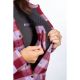 Camasa Dama Clouds Rest Fleece Lined Flannel Lavender Heist Cabernet 24