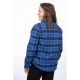 Camasa Dama Clouds Rest Fleece Lined Flannel Mazarine Blue Dress Blues 24