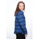 Camasa Dama Clouds Rest Fleece Lined Flannel Mazarine Blue Dress Blues 24