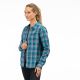 Camasa Dama Sunlight Trail Midweight Flannel Deep Lagoon Raspberry Radiance 24
