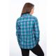 Camasa Dama Sunlight Trail Midweight Flannel Deep Lagoon Raspberry Radiance 24