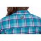 Camasa Dama Sunlight Trail Midweight Flannel Deep Lagoon Raspberry Radiance 24