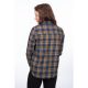 Camasa Dama Sunlight Trail Midweight Flannel Dress Blues Mock Orange 24