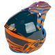 Casca Moto Enduro F3 Carbon Off-Road Helmet ECE Illusion Striking Petrol