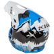Casca Moto MX/Enduro F3 Carbon ECE DNA Electric Blue Lemonade/White 24