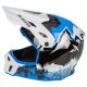 Casca Moto MX/Enduro F3 Carbon ECE DNA Electric Blue Lemonade/White 24