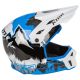 Casca Moto MX/Enduro F3 Carbon ECE DNA Electric Blue Lemonade/White 24