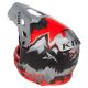 Casca Moto MX/Enduro F3 Carbon ECE DNA Fiery Red/Monument Gray 24