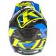Casca Snowmobil F3 Carbon ECE Raid Electric Blue Lemonade/Hi-Vis