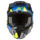 Casca Snowmobil F3 Carbon ECE Raid Electric Blue Lemonade/Hi-Vis