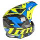 Casca Snowmobil F3 Carbon ECE Raid Electric Blue Lemonade/Hi-Vis