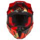 Casca Snowmobil F3 Carbon ECE Raid Fiery Red/Gold