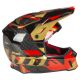 Casca Snowmobil F3 Carbon ECE Raid Fiery Red/Gold
