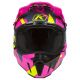 Casca Snowmobil F3 Carbon ECE Raid Knockout Pink/Hi-Vis