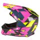 Casca Snowmobil F3 Carbon ECE Raid Knockout Pink/Hi-Vis