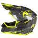Casca Snowmobil F3 Carbon Pro ECE Thrashed Asphalt/Hi-Vis