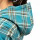 Hanorac Ginny Mountain Midweight Stretch Flannel Deep Lagoon/Golden Brown 24