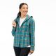 Hanorac Ginny Mountain Midweight Stretch Flannel Deep Lagoon/Golden Brown 24