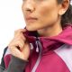 Huntley Pullover 1/4 Zip Crop Hoodie Raspberry Radiance/Asphalt 24