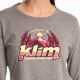 Tricou Estelle Tri-blend Heathered Gray/Fuchsia Red 25