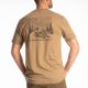 Tricou Frontier Tri-blend Coyote Brown Heather/Asphalt 25