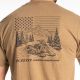Tricou Frontier Tri-blend Coyote Brown Heather/Asphalt 25