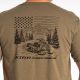 Tricou Frontier Tri-blend Military Green Frost/Black 25