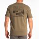 Tricou Frontier Tri-blend Military Green Frost/Black 25