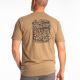 Tricou Guts N' Glory Tri-blend Coyote Brown Heather/Asphalt 25