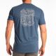 Tricou Guts N' Glory Tri-blend Heathered Neptune/Monument 25