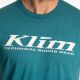 Tricou K Corp SS Heathered Teal/White