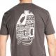 Tricou Live to Ride Tri-blend Heathered Charcoal/White 24