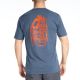 Tricou Live to Ride Tri-blend Navy Frost/Strike Orange 24