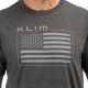 Tricou Patriot Klim Flag Tri-blend Heathered Charcoal/Monument 24