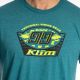 Tricou Pioneer 99 Tri-blend Heathered Teal/Hi-Vis 25