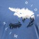 Tricou Ride Tri-blend Royal Frost/White 24
